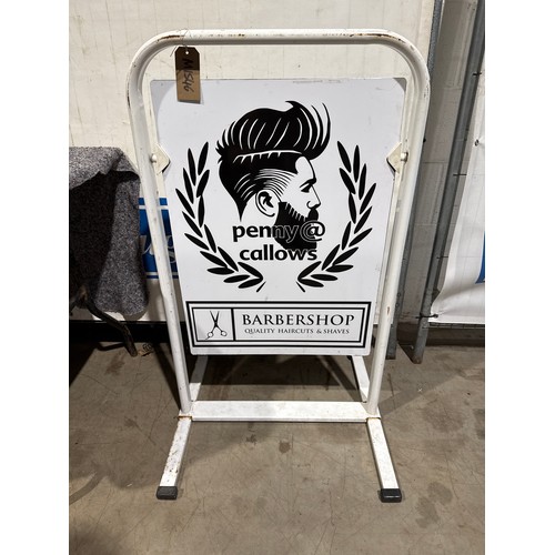 1259 - Double sided sign - Barber shop