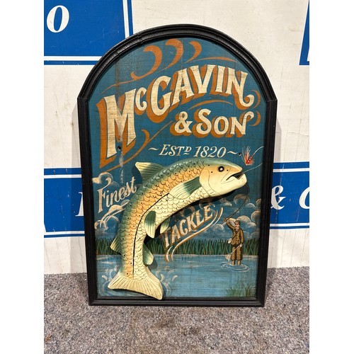 1254 - McGavin & Son fishing sign