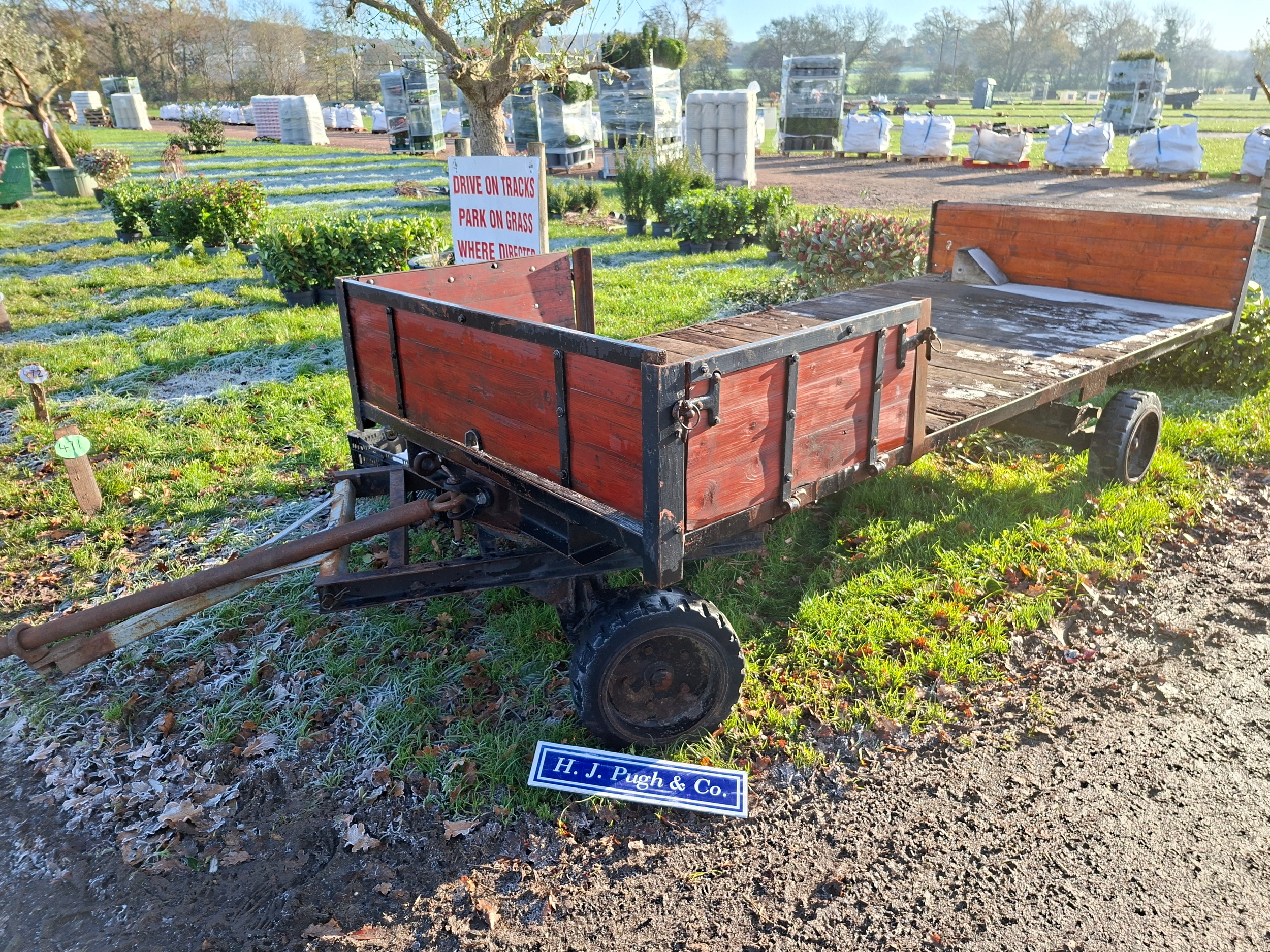4 Wheel turntable trailer