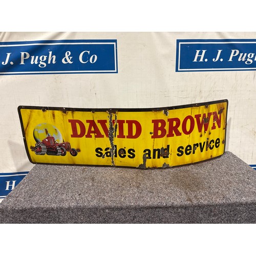 1203 - Enamel sign - David Brown Sales & Service 72