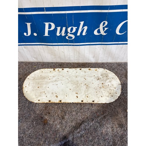 1232 - Enamel sign - Atcost 12x30”