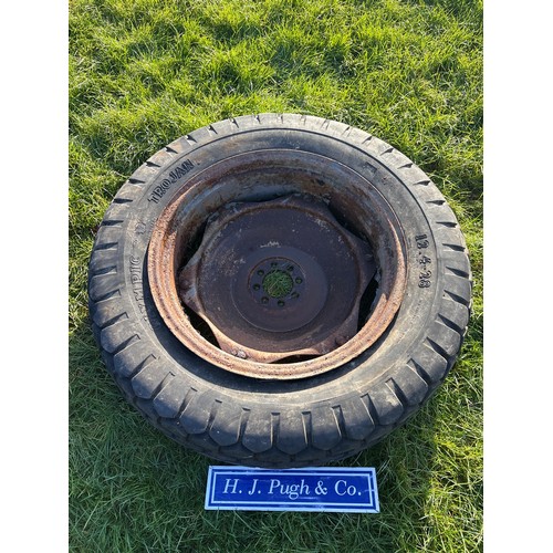 Ferguson TE20 rear wheel and grass tyre
