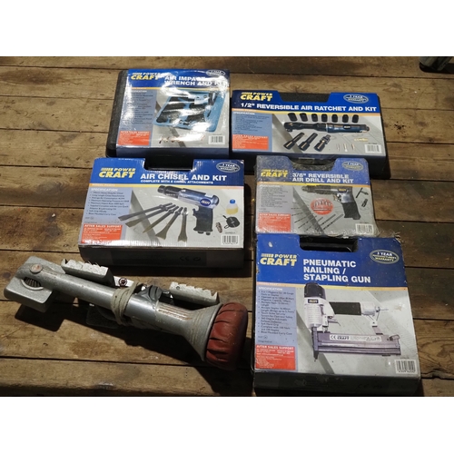 Various airtools to include PowerCraft, some NOS
