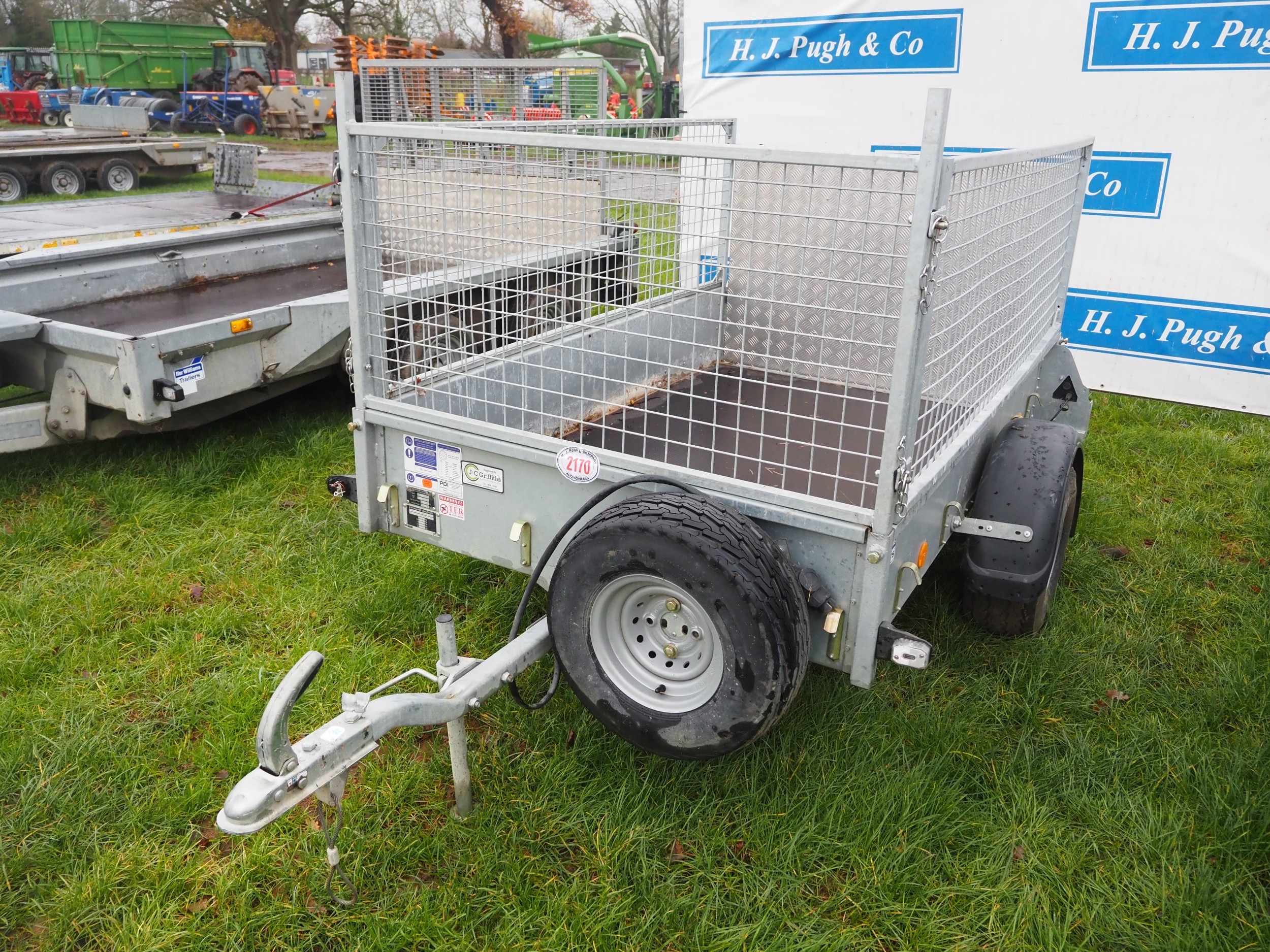 Ifor Williams P6e trailer with mesh sides