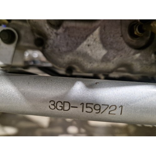 32 - Yamaha Warrior 350 quad bike. 350cc
Frame No. 3GD-159721
Engine No. 3GD-159721
Engine turns over wit... 