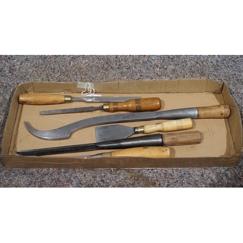 Door lock chisels, sash pocket and corner chisels