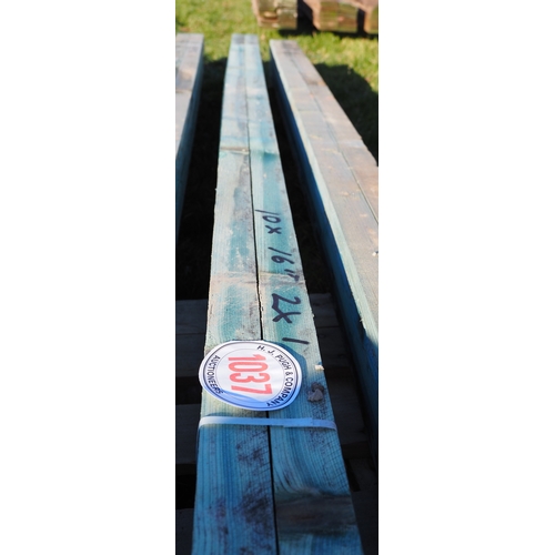 1037 - Softwood battens 16ft x2
