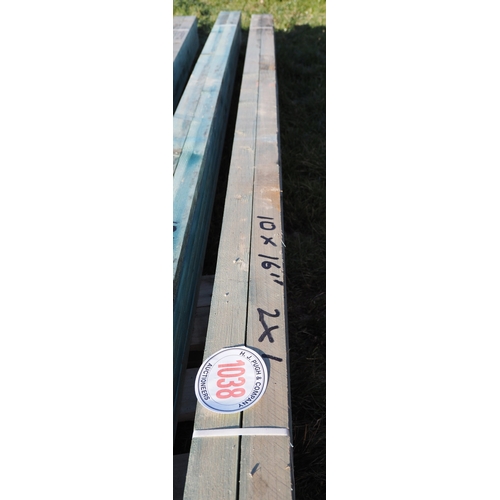 1038 - Softwood battens 16ft x2