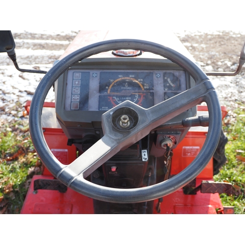 1606 - Yanmar F155 4WD compact tractor. Key in office