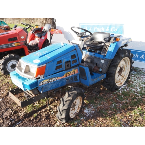 1611 - Iseki Landhope 170 4WD compact tractor. Key in office