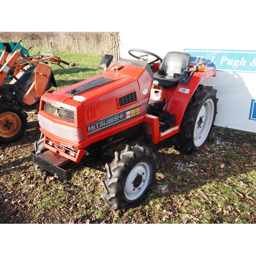 1612 - Mitsubishi MT18 4WD compact tractor. Key in office