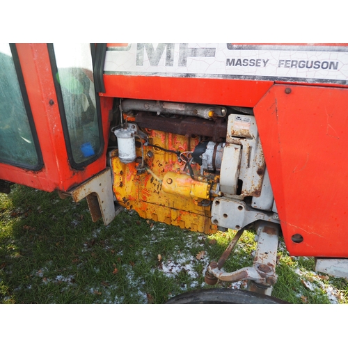 1663 - Massey Ferguson 575 tractor. Runs and drives. Reg. HJF 453W. Key in office