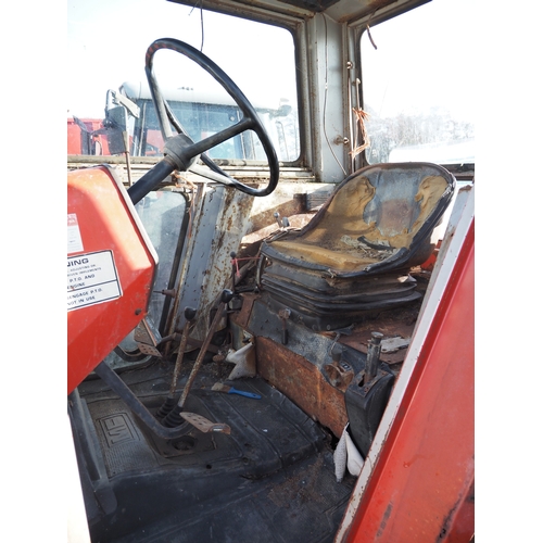 1663 - Massey Ferguson 575 tractor. Runs and drives. Reg. HJF 453W. Key in office