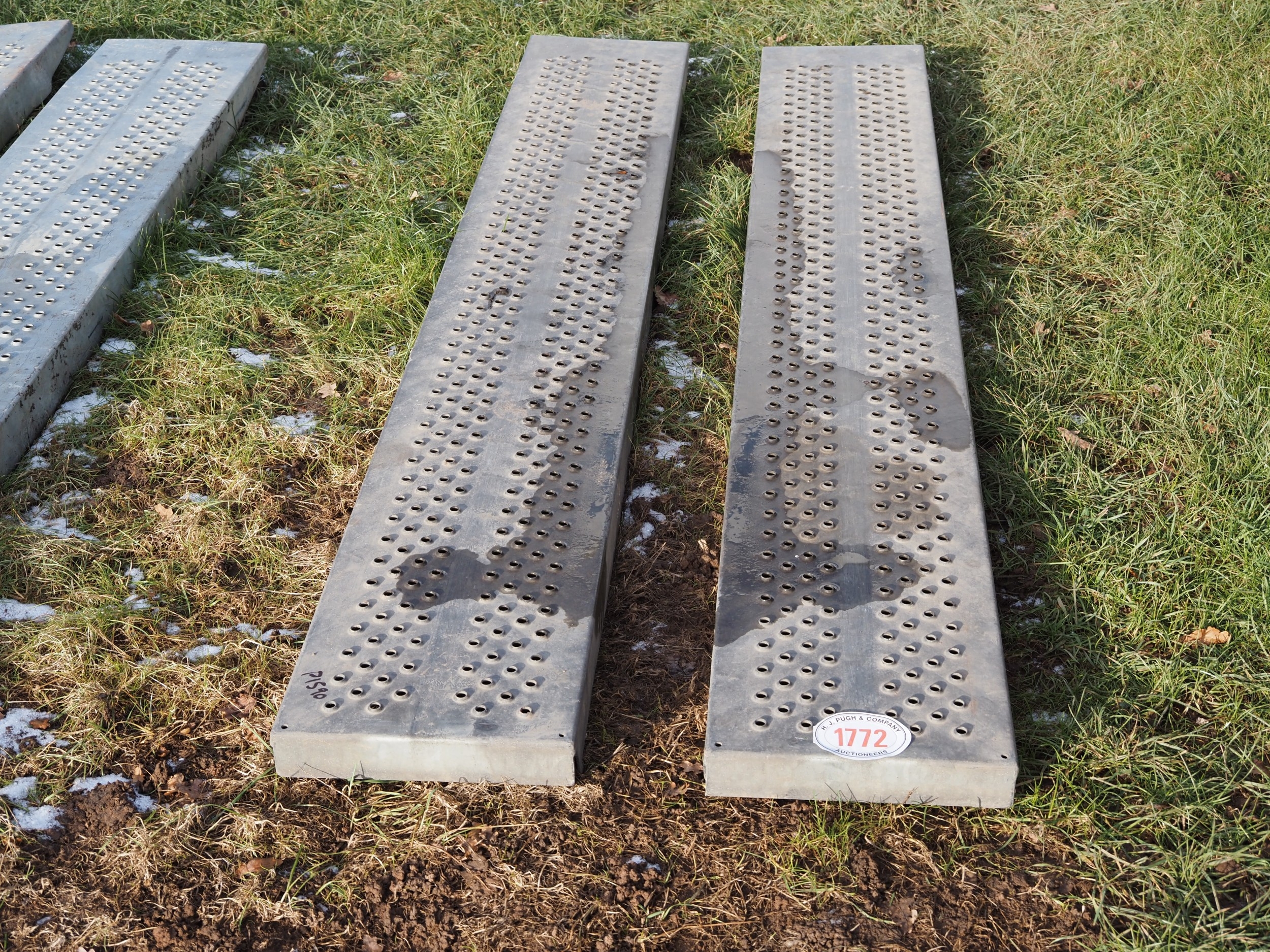 Pair of steel ramps 8ft