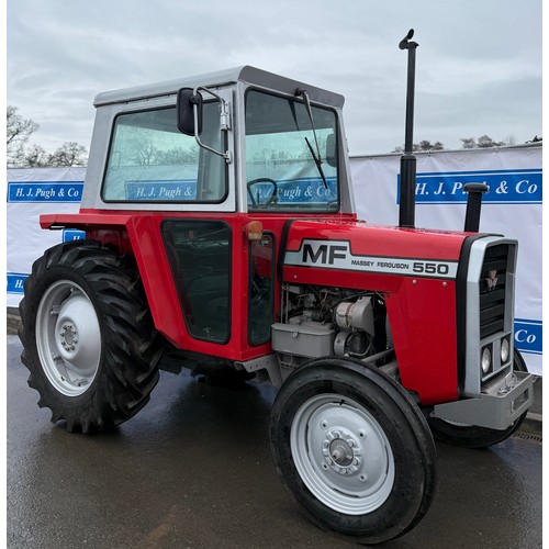 Massey Ferguson 550 tractor. Diesel. Runs and drives. Restored. S/n ...