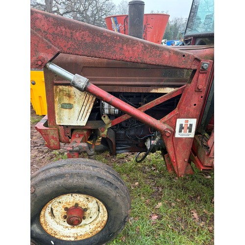 1656A - International 674 tractor. Brakes are worn.  Key in office