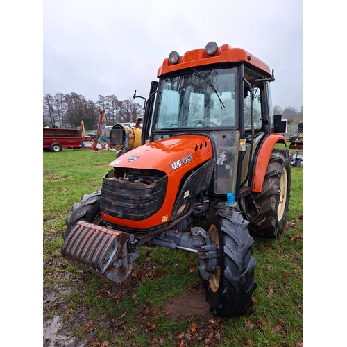 1647 - Kioti DK551C 4wd tractor, 2009. Non runner, no steering