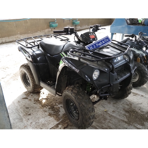 1 - Kawasaki Brute Force 300cc quad bike. Runs but needs battery