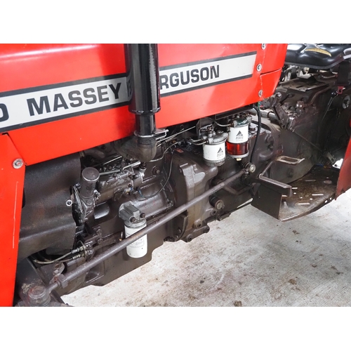 42 - Massey Ferguson 230 tractor. Showing 2942 hours, runner. Serial no. 535848. Reg. B637 OKV