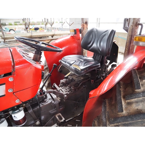 42 - Massey Ferguson 230 tractor. Showing 2942 hours, runner. Serial no. 535848. Reg. B637 OKV