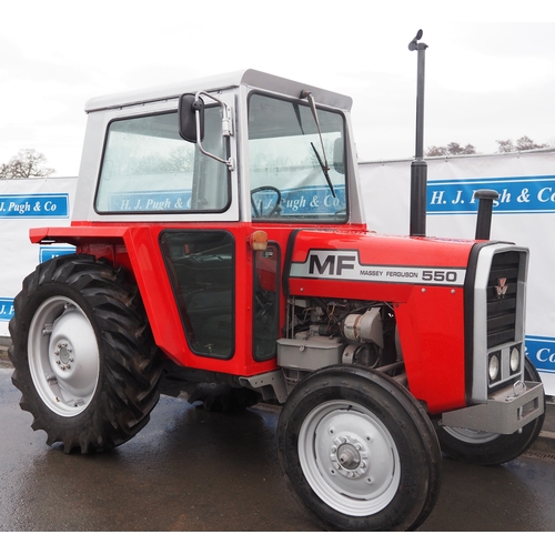 Massey Ferguson 550 tractor. Diesel. Runs and drives. Restored. S/n ...