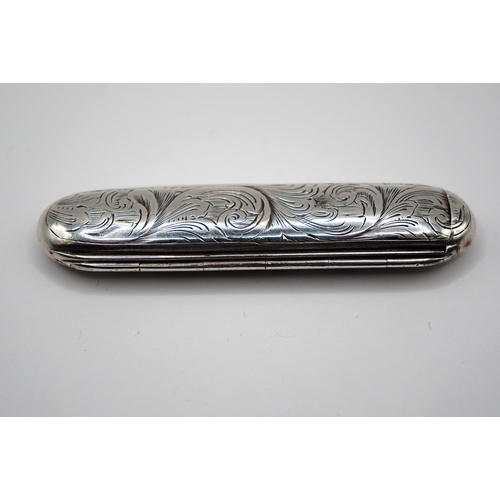 Silver hair pin box