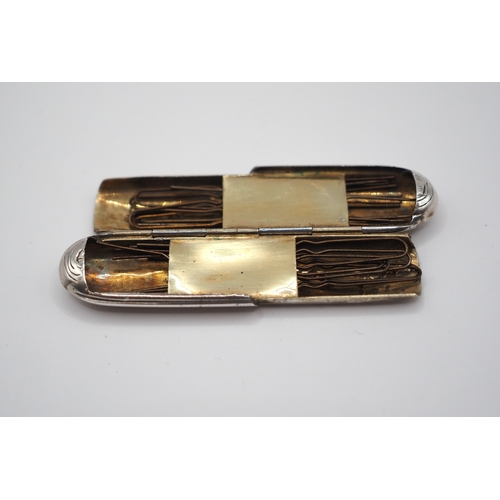 Silver hair pin box