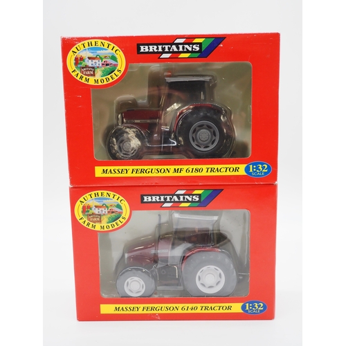 122 - Britains 1:32 scale boxed model Massey Ferguson 6140 and 6180