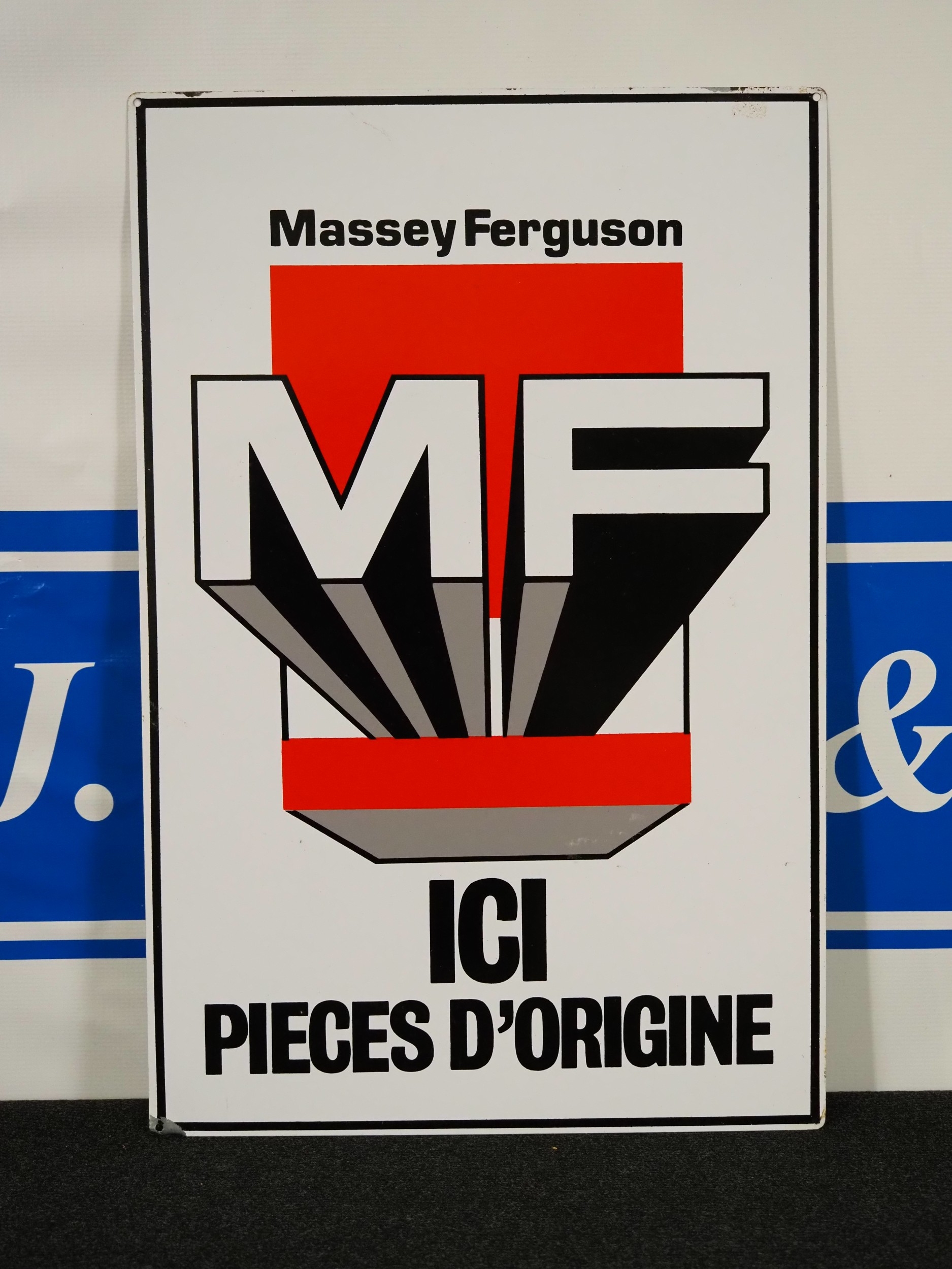 Tin sign - Massey Ferguson Ici Pieces D'origine 23½