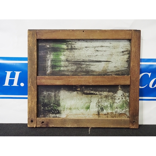 Tin sign on wooden backing - Castrol Motor Oil 24