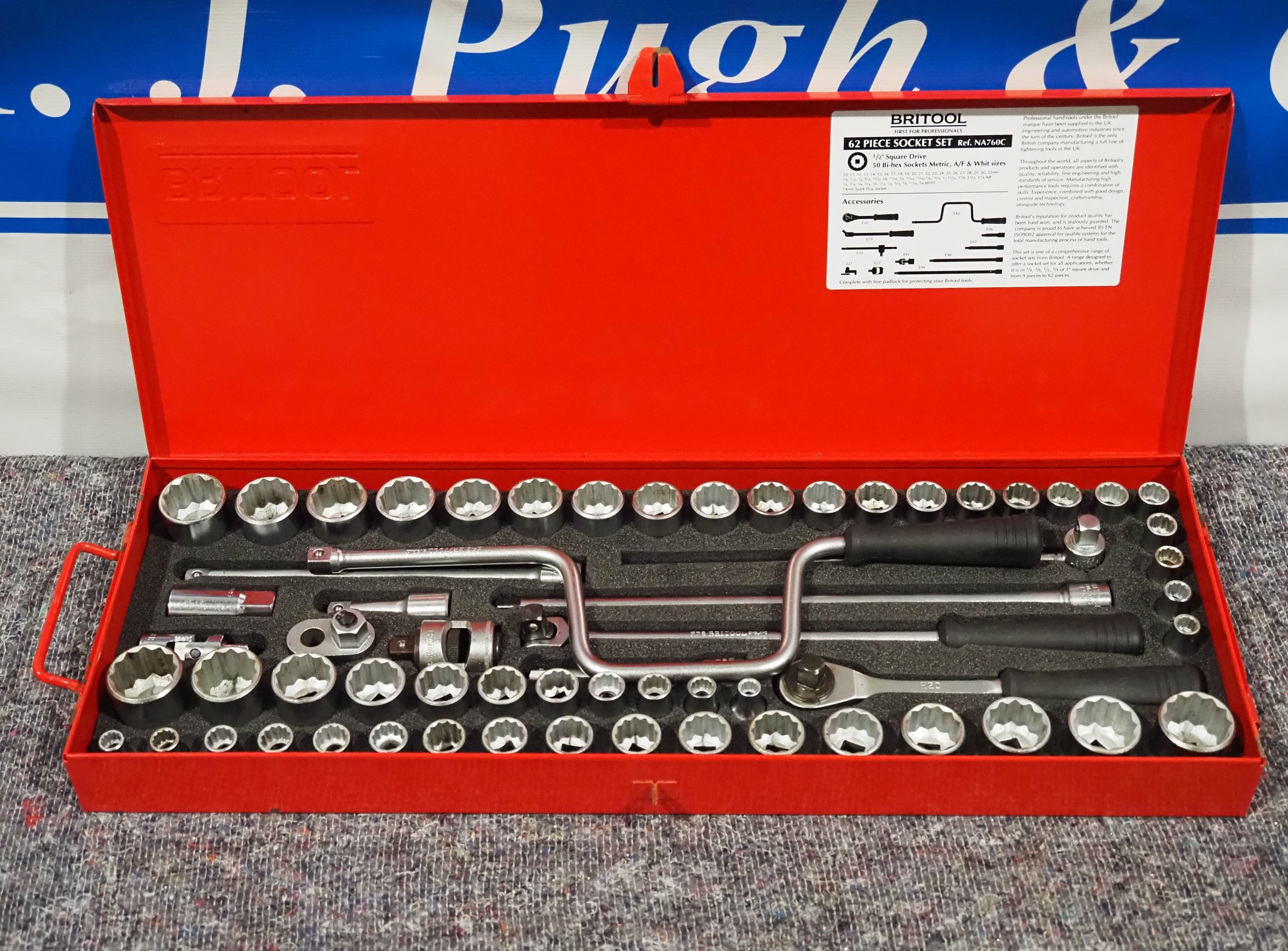 Britool 62 piece ½