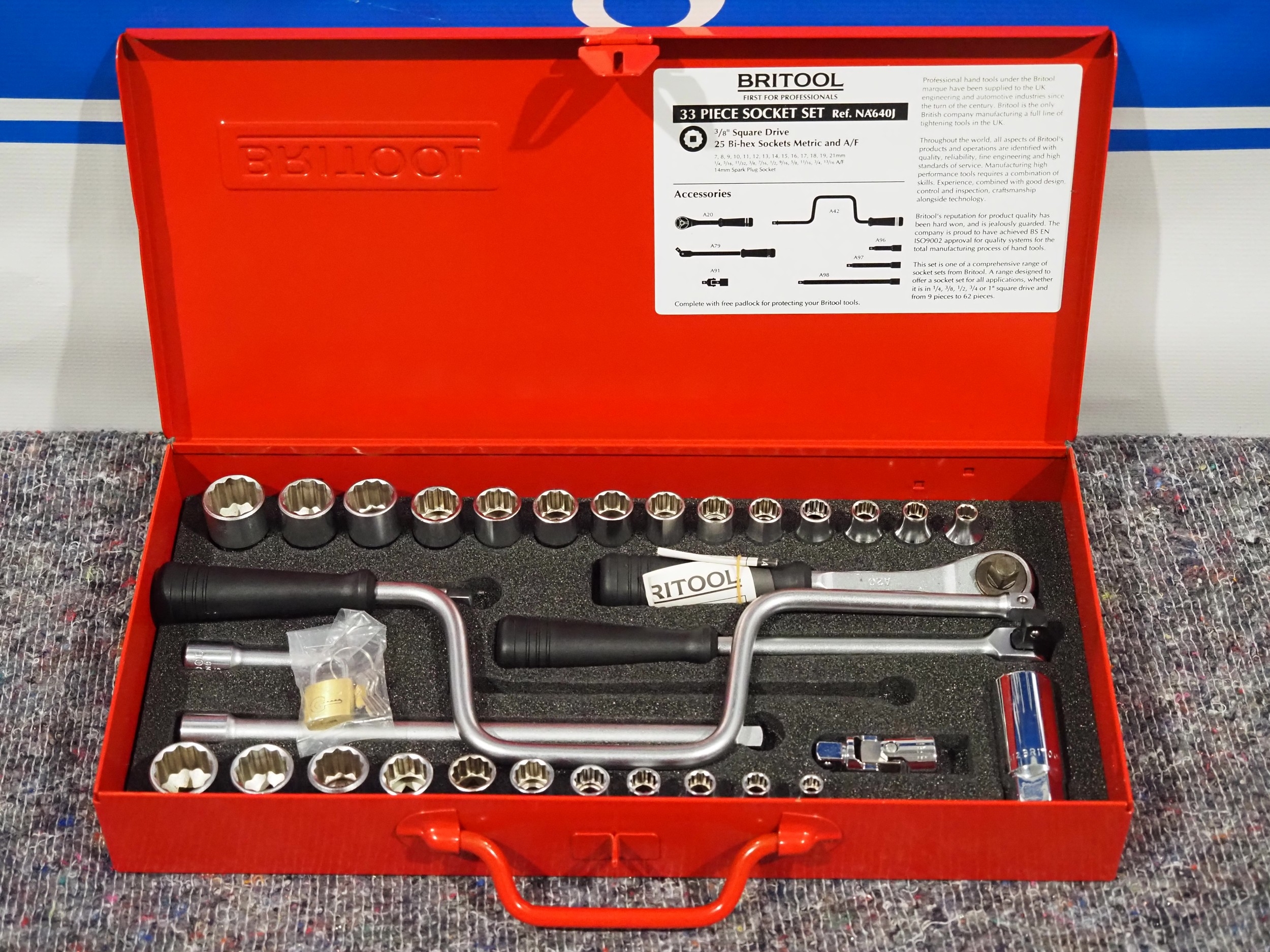 Britool 33 piece metric and A/F ⅜