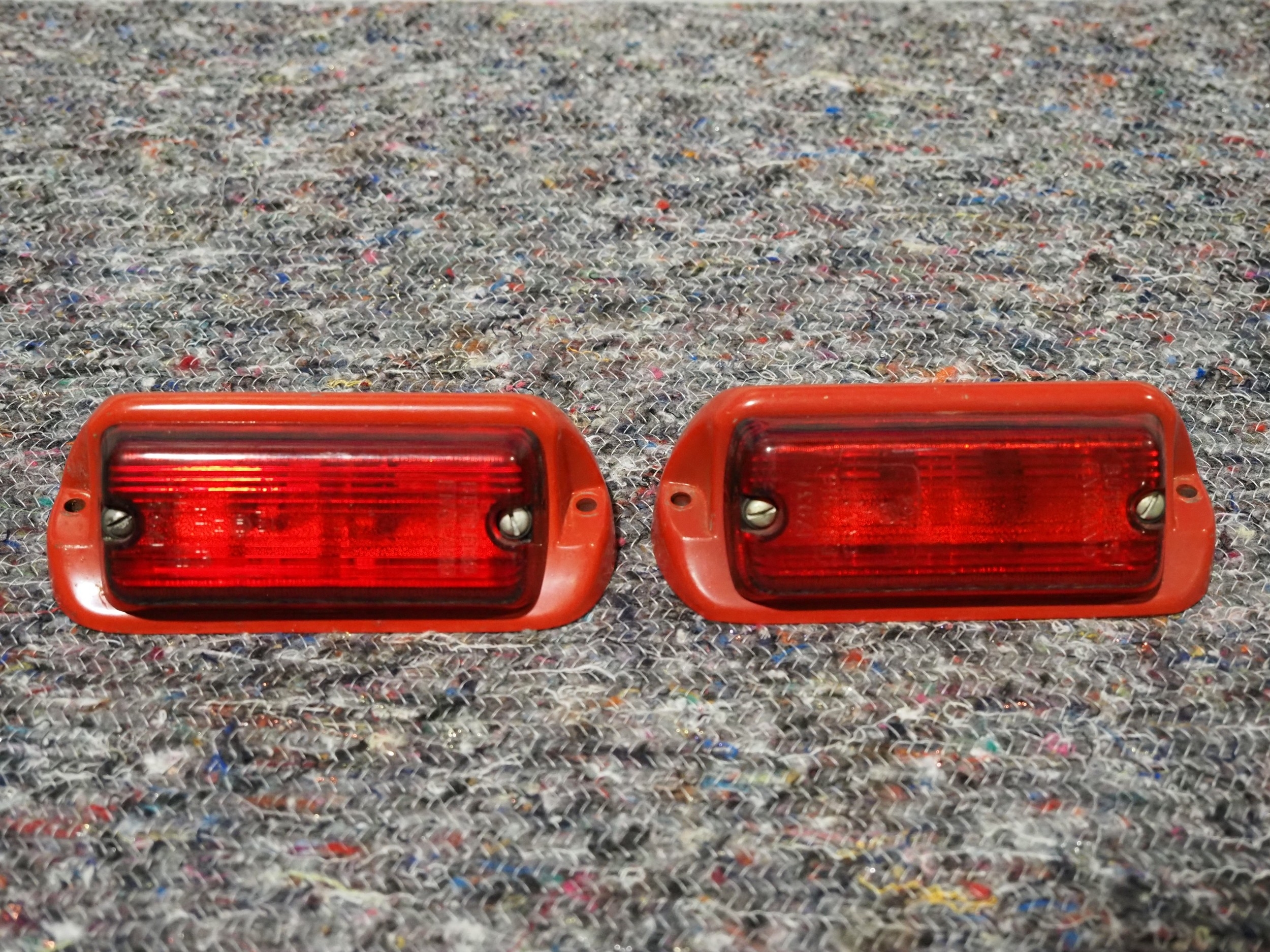 Pair of Massey Ferguson Butler mudguard mounted rear lights