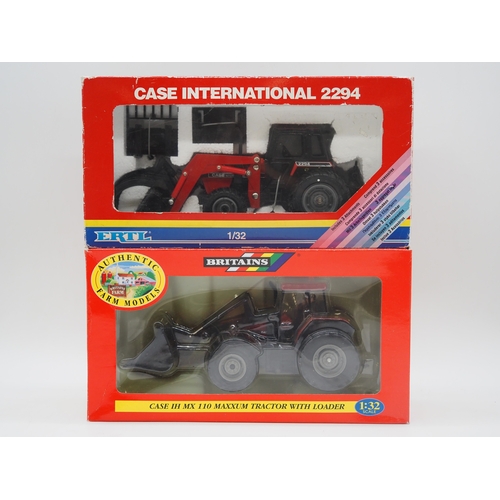 Ertl And Britains 1 32 Scale Boxed Model Case International 2294 And 