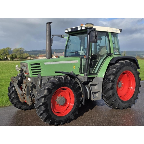 Fendt Favorit 512C tractor. 1995. 50k road speed. Showing 13,194 hours. Fitted with front suspension, front linkage, loader brackets, air con, air seat and air brakes. Vendor states V5 pending
