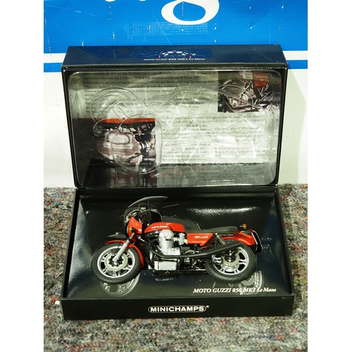 Minichamps Moto Guzzi 850 MKI Le Mans 1:12 scale model in box