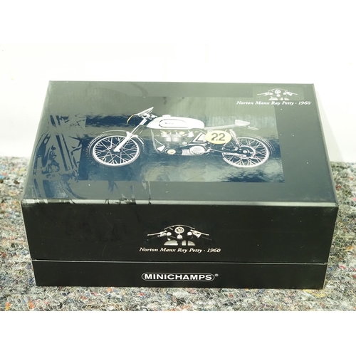 Minichamps Norton Manx Ray Petty 1960 1:12 scale model in box