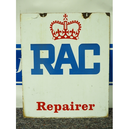 Double sided enamel sign - RAC Repairer 25