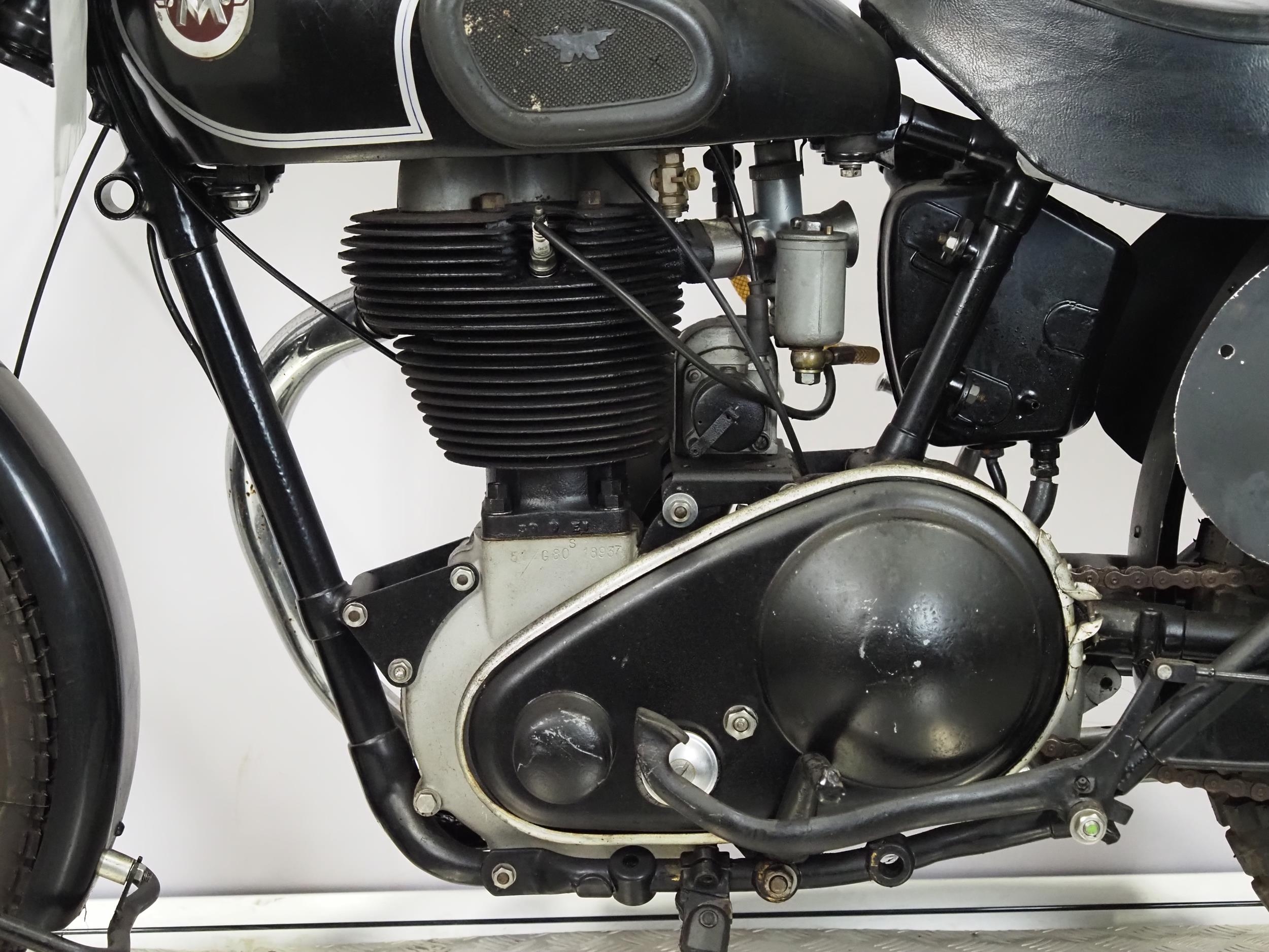 Matchless G80 S motorcycle. 1950/51 Engine No. 51/G80S 18937 Engine ...
