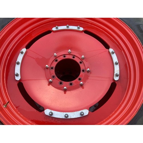 BKT Agrimac VF 480/80 R50 rear wheels and tyres to fit Fendt 724 tractor
