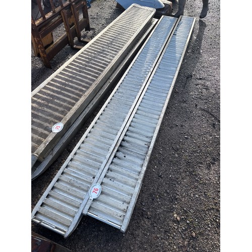 Alloy ramps 12ft