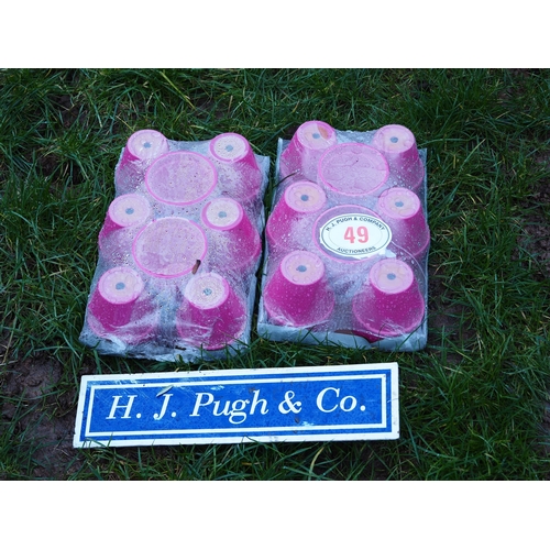 49 - Pink ceramic pots  - 32
