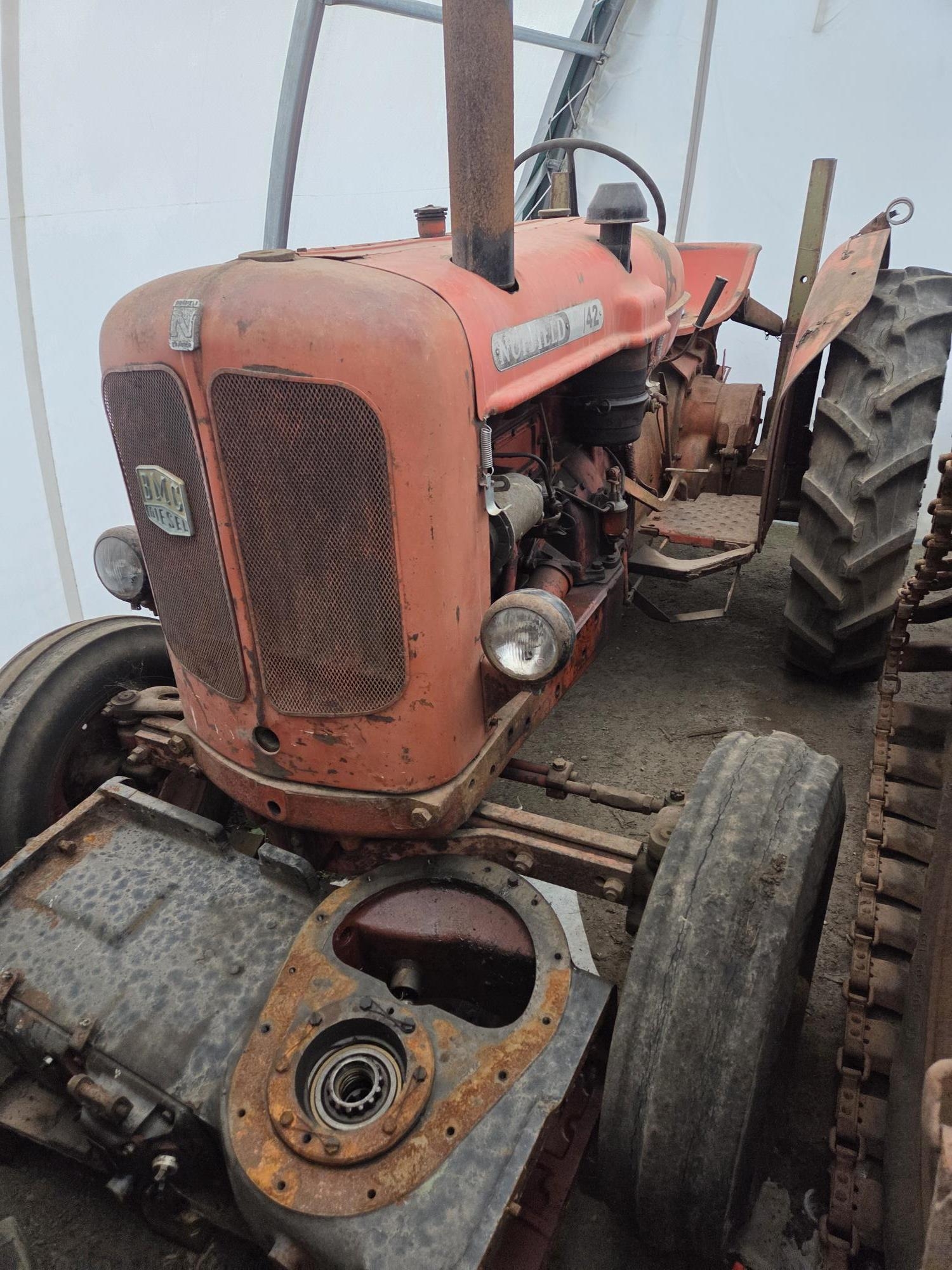 Nuffield 10/42 tractor. Runs and drives well. Brakes need attention ...