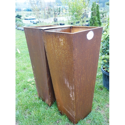 486 - Large metal planters 5ft - 2