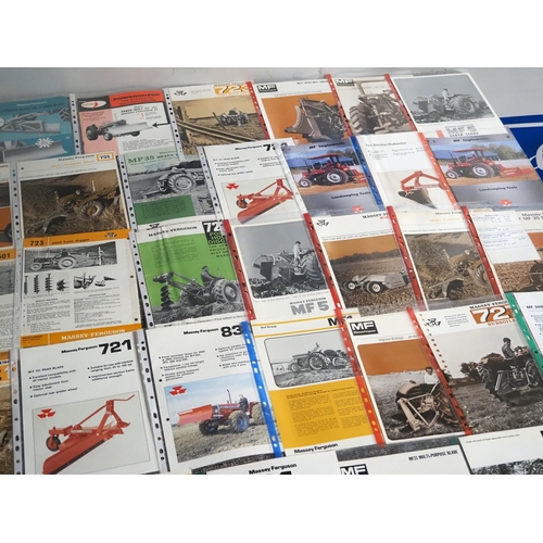 1076 - Massey Ferguson implement brochures to include graders, subsoilers, post hole borers and earth movin... 