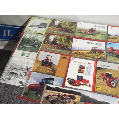 1097 - Massey Ferguson implement brochures to include rotary cutters, swathers, tedders and rakes  -26