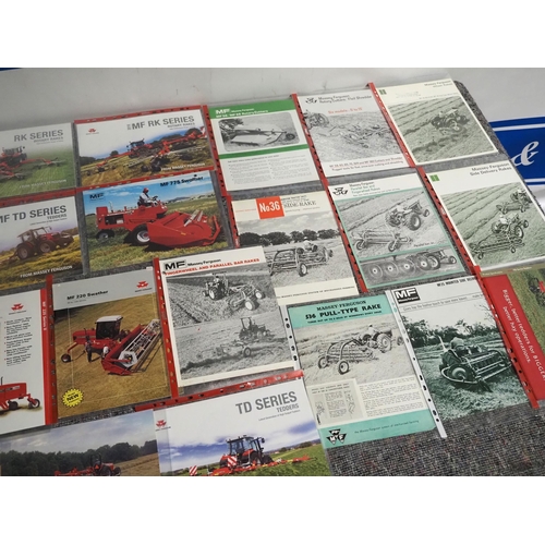 1097 - Massey Ferguson implement brochures to include rotary cutters, swathers, tedders and rakes  -26