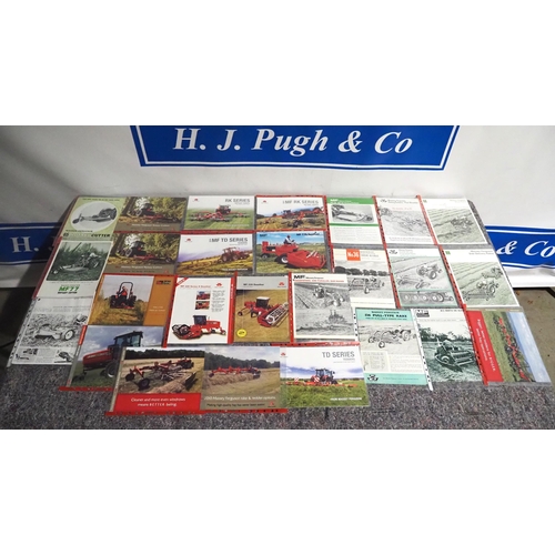 1097 - Massey Ferguson implement brochures to include rotary cutters, swathers, tedders and rakes  -26