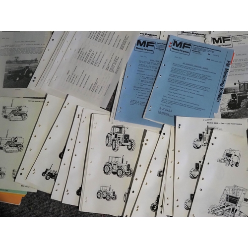 1102 - Massey Ferguson tractor technical information leaflets - 80