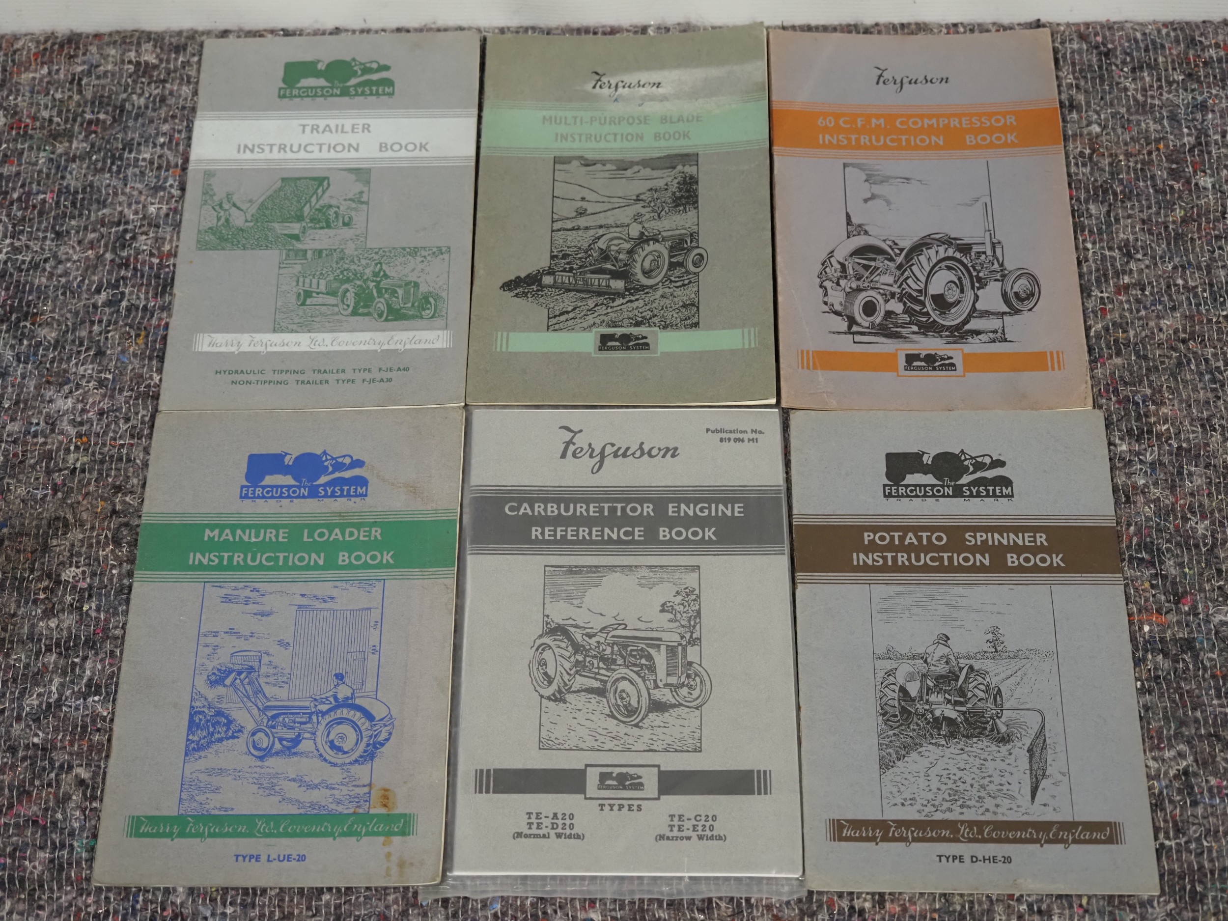 Ferguson instruction books to include trailer, multi-purpose blade, 60 ...